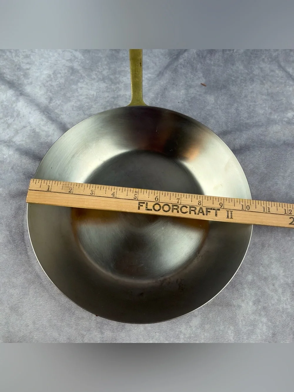 VTG Paul Revere 1776-1976 Copper 10.5” Skillet Sauté Frying Pan Brass Handle